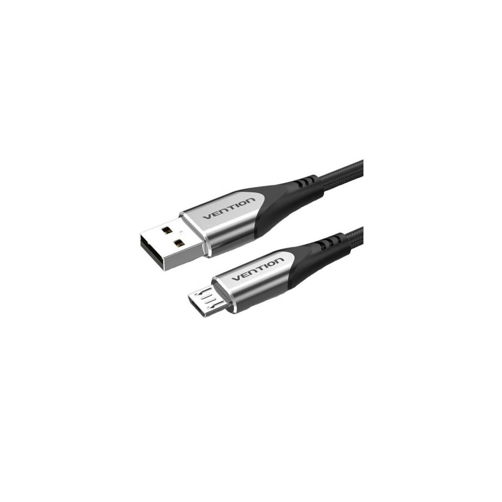 Cable USB 2.0 Vention COAHG/ USB Macho - MicroUSB Macho/ 480Mbps/ 1.5m/ Gris | USB