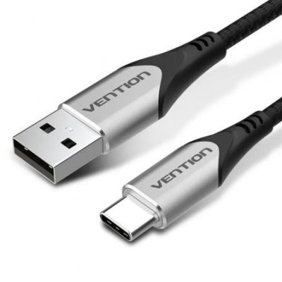 Cable USB 2.0 Tipo-C Vention CODHD/ USB Tipo-C Macho - USB Macho/ 480Mbps/ 50cm/ Gris | USB