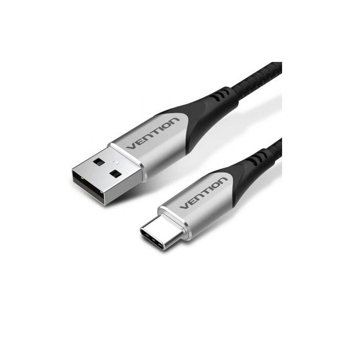 Cable USB 2.0 Tipo-C Vention CODHD/ USB Tipo-C Macho - USB Macho/ 480Mbps/ 50cm/ Gris | USB
