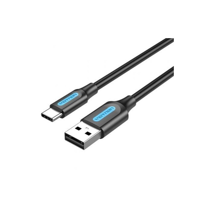 Cable USB 2.0 Tipo-C Vention COKBG/ USB Macho - USB Tipo-C Macho/ 480Mbps/ 1.5m/ Gris | USB