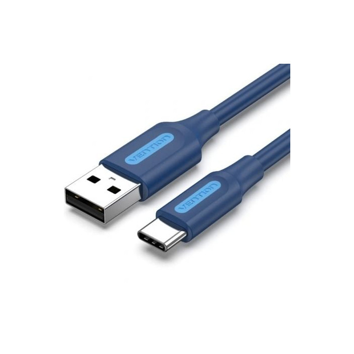 Cable USB 2.0 Tipo-C Vention COKLH/ USB Tipo-C Macho - USB Macho/ 480Mbps/ 2m/ Azul | USB