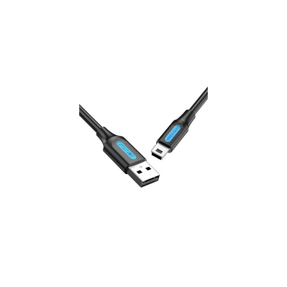 Cable USB 2.0 Vention COMBD/ USB Macho - MiniUSB Macho/ 480Mbps/ 50cm/ Negro | USB