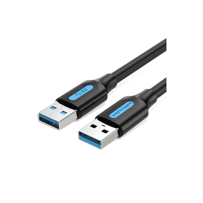 Cable USB 3.0 Vention CONBD/ USB Macho - USB Macho/ 5Gbps/ 50cm/ Negro | USB