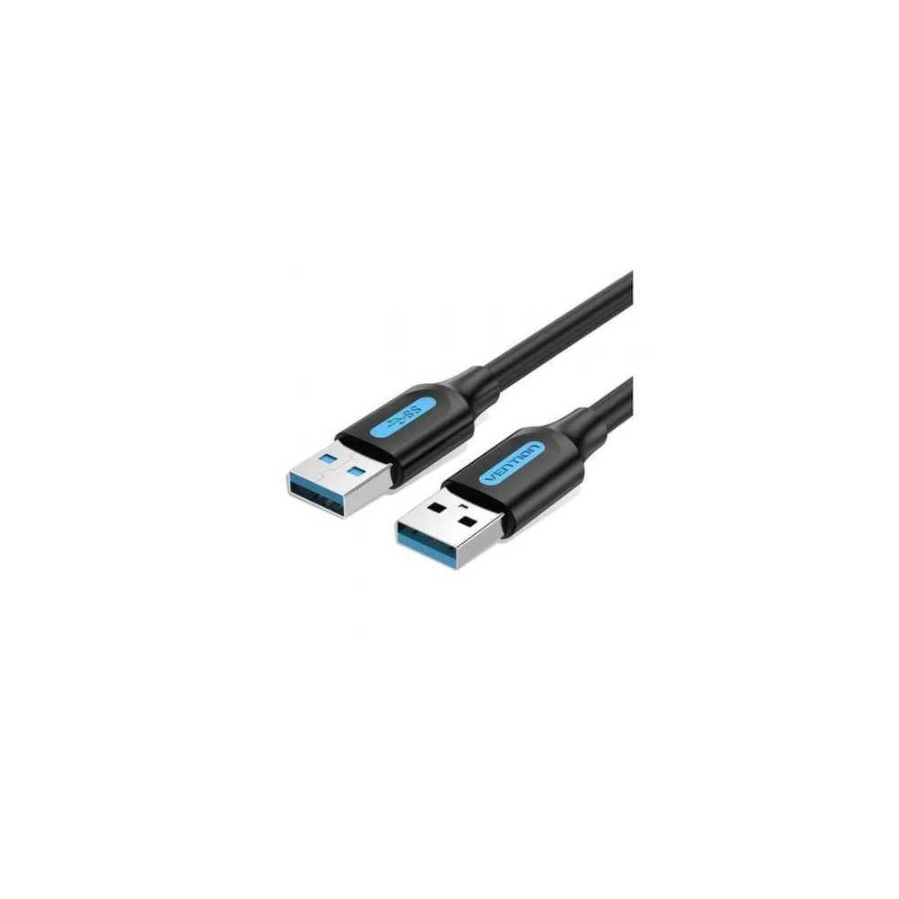 Cable USB 3.0 Vention CONBF/ USB Macho - USB Macho/ 5Gbps/ 1m/ Negro | USB