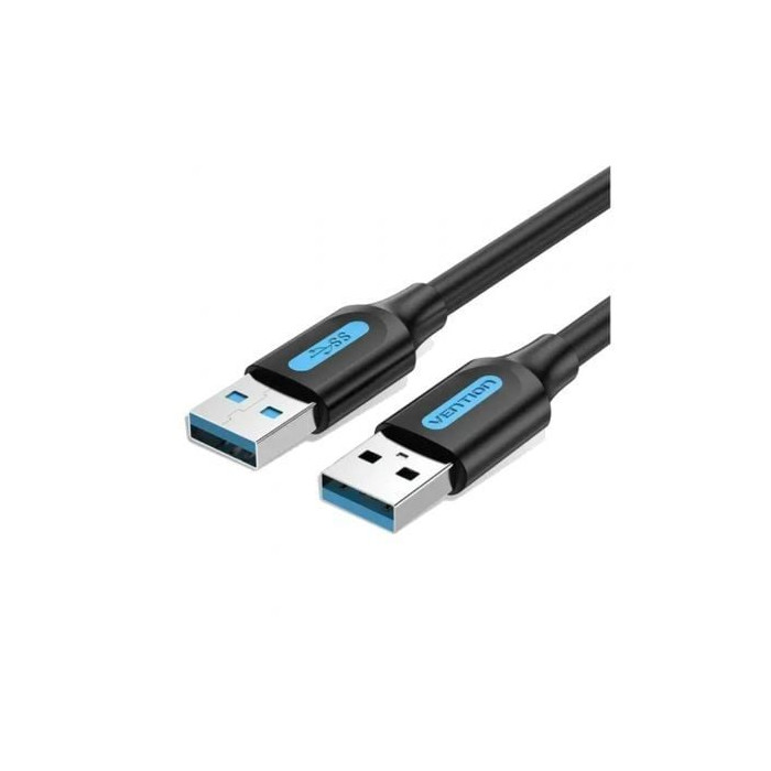 Cable USB 3.0 Vention CONBH/ USB Macho - USB Macho/ 5Gbps/ 2m/ Negro | USB