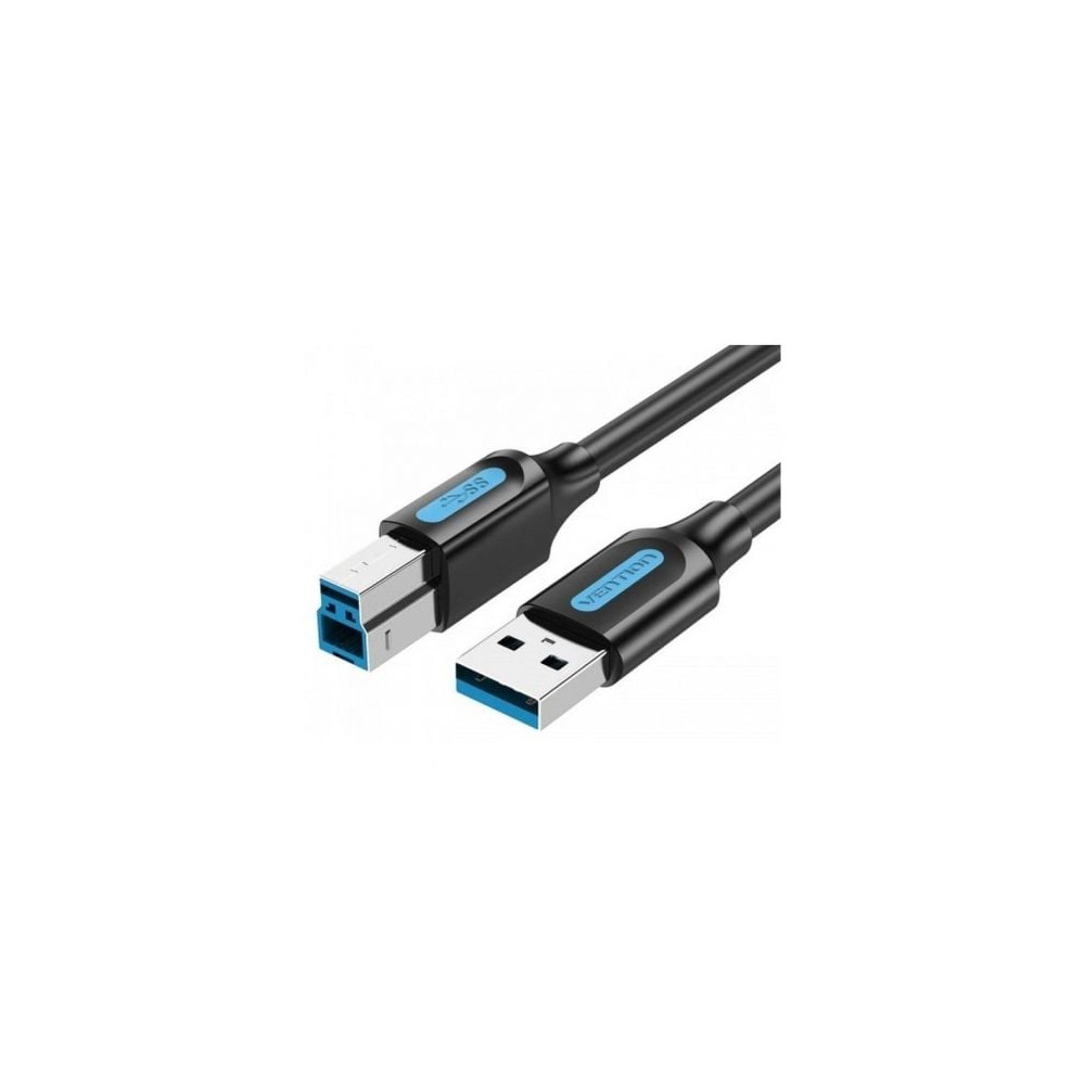 Cable USB 3.0 Vention COOBH/ USB Tipo-B Macho - USB Macho/ 5Gbps/ 2m/ Negro | USB