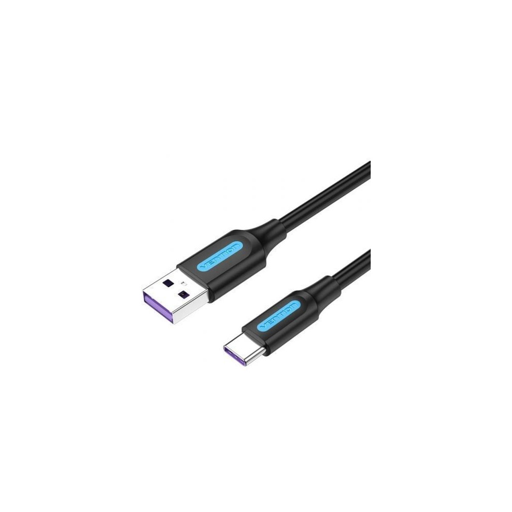 Cable USB 2.0 Tipo-C Vention CORBG/ USB Macho - USB Tipo-C Macho/ 480Mbps/ 1.5m/ Negro | USB