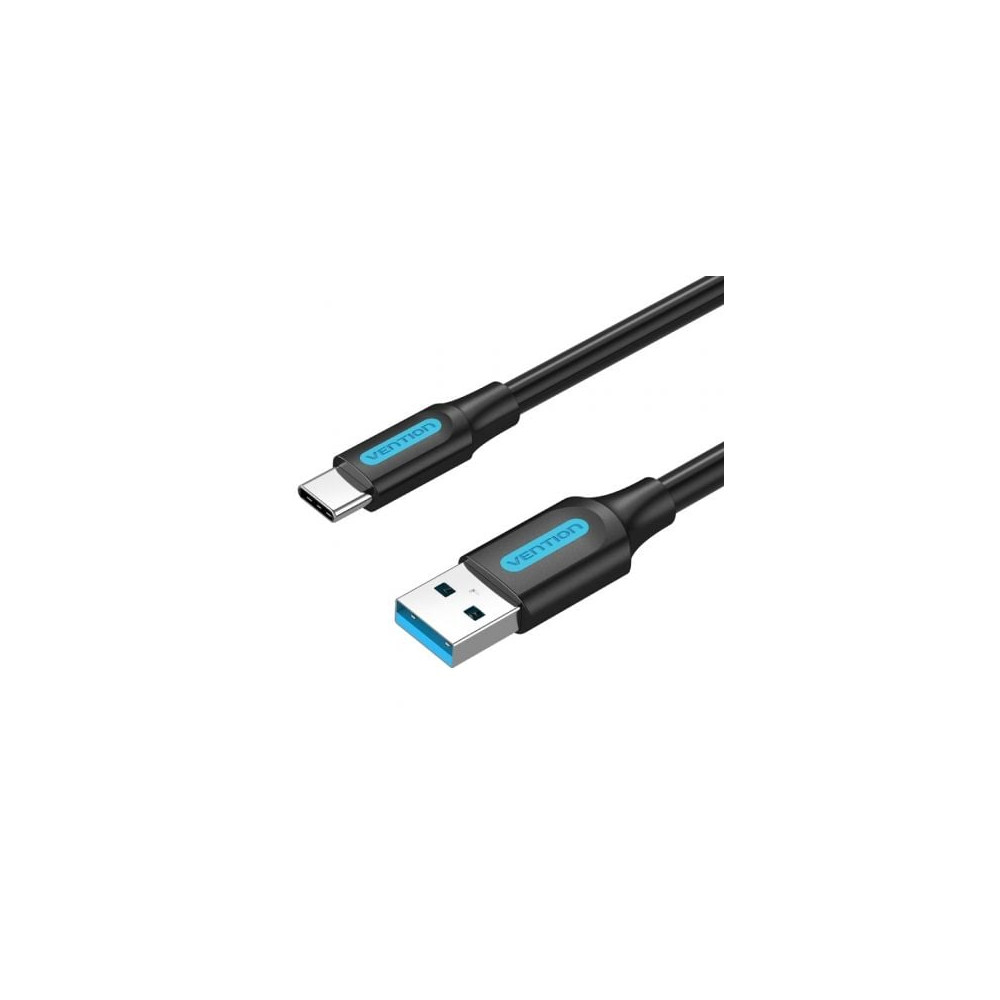 Cable USB 3.0 Tipo-C Vention COZBD/ USB Macho - USB Tipo-C Macho/ 5Gbps/ 50cm/ Negro | USB