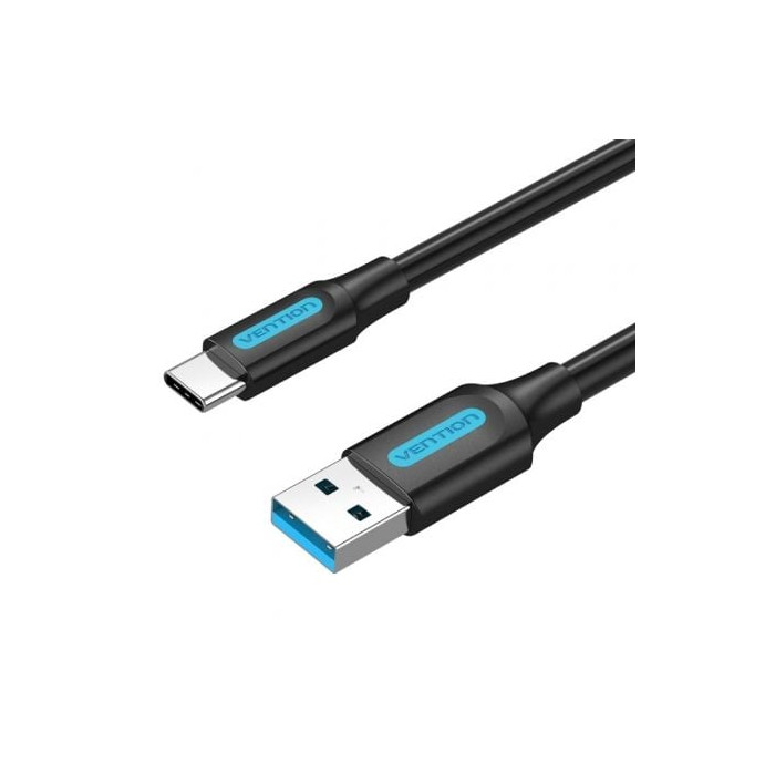 Cable USB 3.0 Tipo-C Vention COZBH/ USB Macho - USB Tipo-C Macho/ 5Gbps/ 2m/ Negro | USB