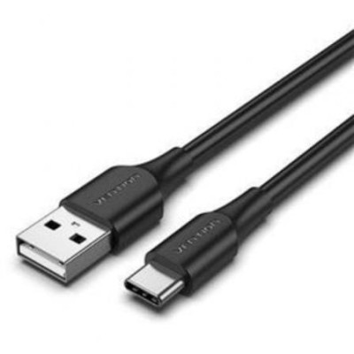 Cable USB 2.0 Tipo-C Vention CTHBI/ USB Tipo-C Macho - USB Macho/ 480Mbps/ 3m/ Negro | USB