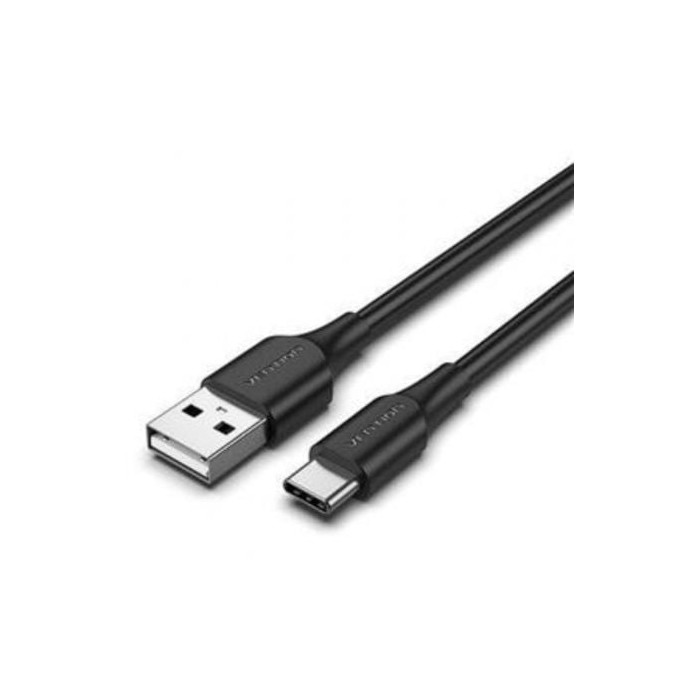 Cable USB 2.0 Tipo-C Vention CTHBI/ USB Tipo-C Macho - USB Macho/ 480Mbps/ 3m/ Negro | USB