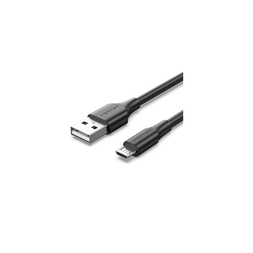 Cable USB 2.0 Vention CTIBG/ USB Macho - MicroUSB Macho/ Hasta 60W/ 480Mbps/ 1.5m/ Negro | USB
