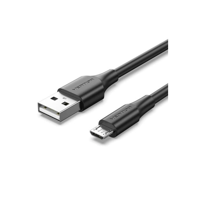 Cable USB 2.0 Vention CTIBG/ USB Macho - MicroUSB Macho/ Hasta 60W/ 480Mbps/ 1.5m/ Negro | USB