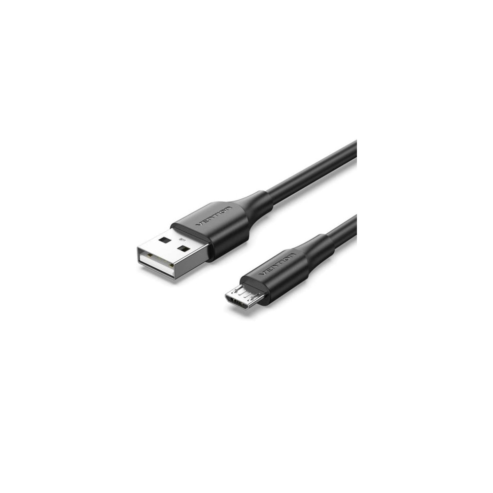 Cable USB 2.0 Vention CTIBH/ USB Macho - MicroUSB Macho/ Hasta 60W/ 480Mbps/ 2m/ Negro | USB
