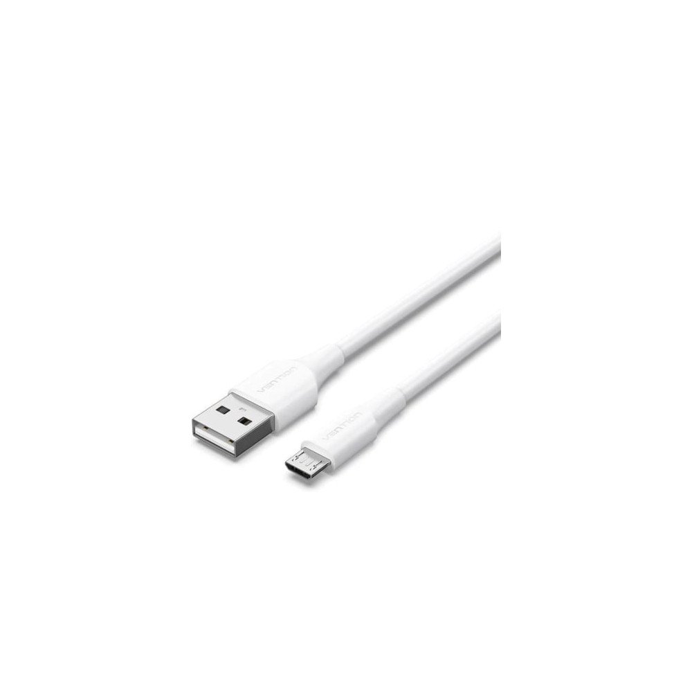 Cable USB 2.0 Vention CTIWH/ USB Macho - MicroUSB Macho/ 480Mbps/ 2m/ Blanco | USB