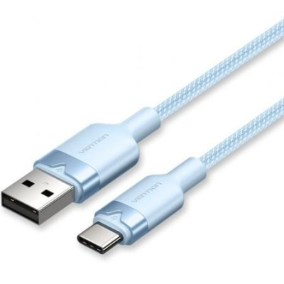 Cable USB 2.0 Tipo-C Vention CTNLH/ USB Tipo-C Macho - USB Macho/ Hasta 60W/ 480Mbps/ 2m/ Azul | USB
