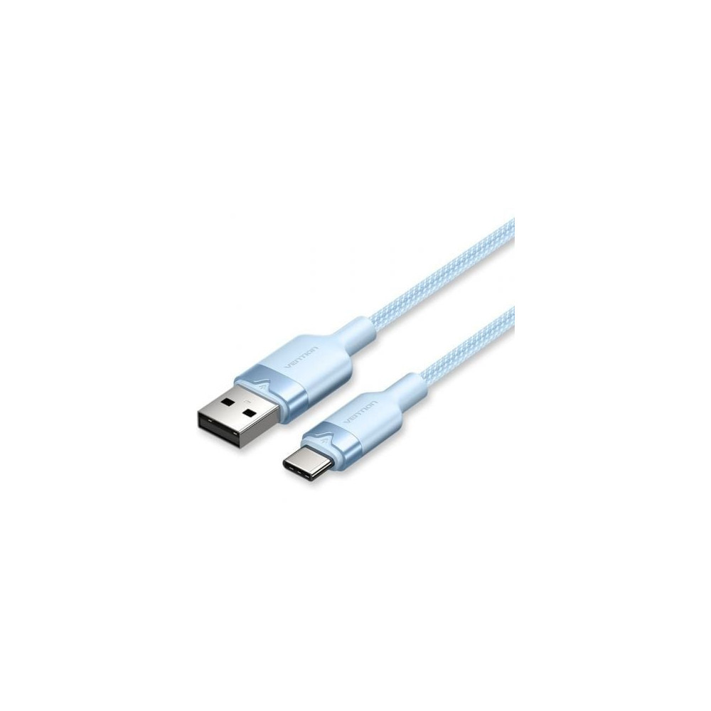 Cable USB 2.0 Tipo-C Vention CTNLH/ USB Tipo-C Macho - USB Macho/ Hasta 60W/ 480Mbps/ 2m/ Azul | USB