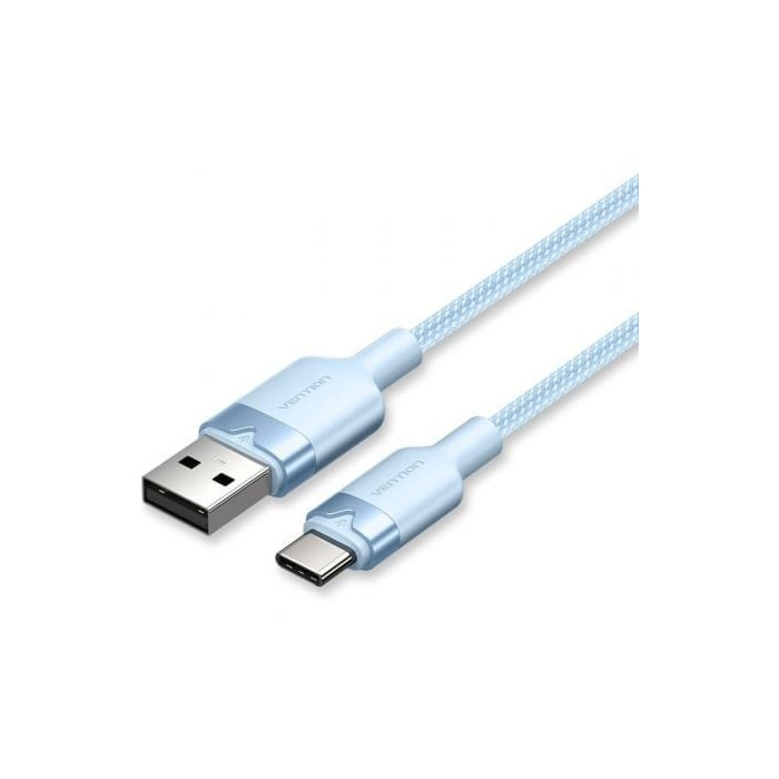 Cable USB 2.0 Tipo-C Vention CTNLH/ USB Tipo-C Macho - USB Macho/ Hasta 60W/ 480Mbps/ 2m/ Azul | USB
