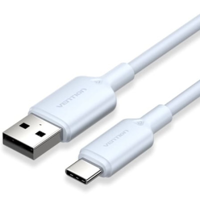 Cable USB 2.0 Tipo-C Vention CTQLF/ USB Tipo-C Macho - USB Macho/ Hasta 60W/ 480Mbps/ 1m/ Azul | USB
