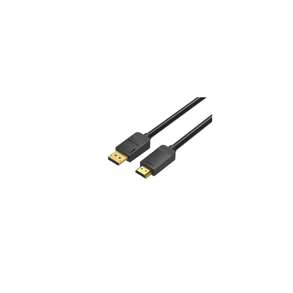 Cable Conversor Vention HADBH/ Displayport Macho - HDMI Macho/ 2m/ Negro | HDMI