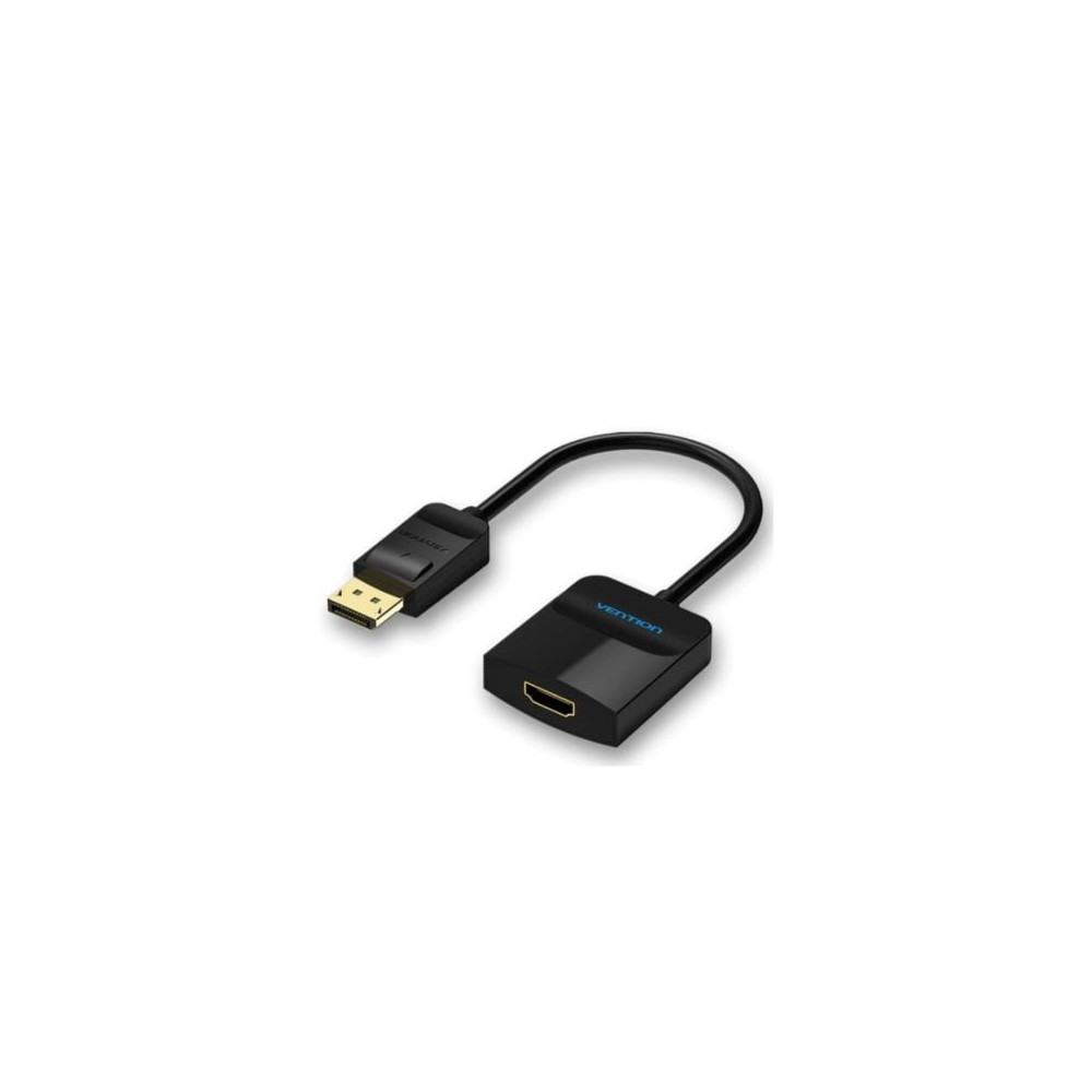 Conversor Vention HBGBB/ DisplayPort Macho - HDMI Hembra/ 15cm/ Negro | HDMI