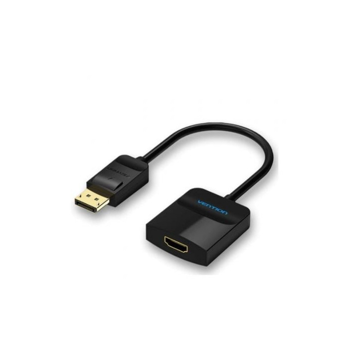 Conversor Vention HBGBB/ DisplayPort Macho - HDMI Hembra/ 15cm/ Negro | HDMI
