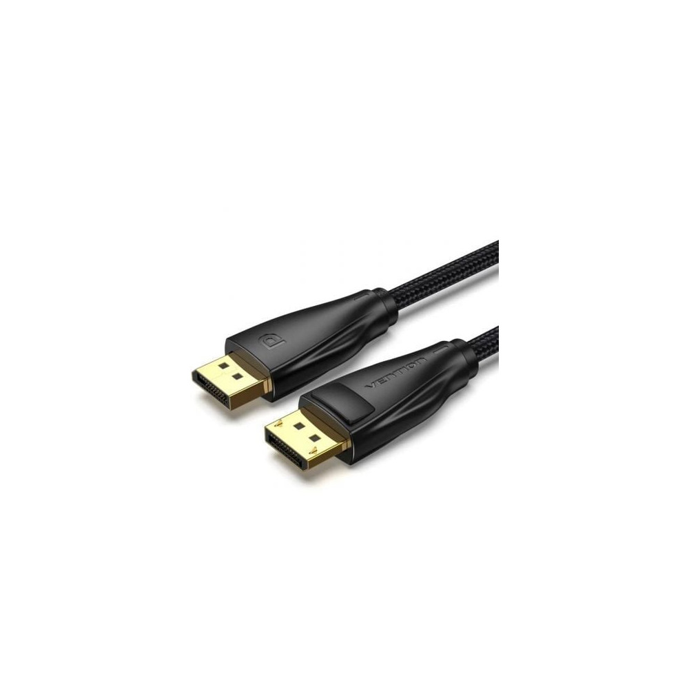 Cable DisplayPort 1.4 8K Vention HCCBG/ DisplayPort Macho - DisplayPort Macho/ 1.5m/ Negro | VGA/DVI/DisplayPort