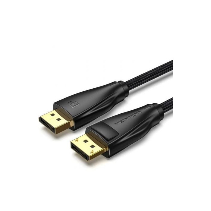 Cable DisplayPort 1.4 8K Vention HCCBG/ DisplayPort Macho - DisplayPort Macho/ 1.5m/ Negro | VGA/DVI/DisplayPort