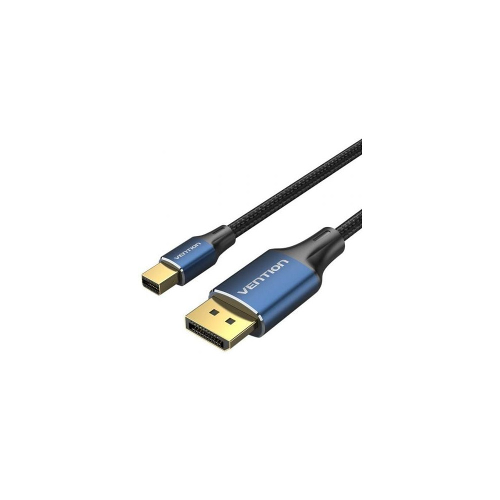 Cable Mini DisplayPort 1.4 8K Vention HCFLG/ DisplayPort Macho - Mini DisplayPort Macho/ 1.5m/ Negro y Azul | VGA/DVI/DisplayPor