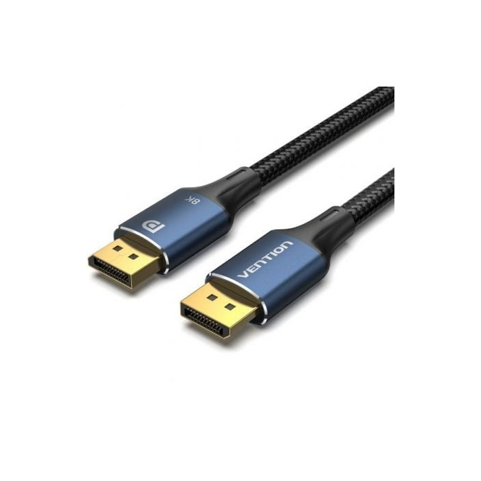 Cable DisplayPort 1.4 8K Vention HCELF/ DisplayPort Macho - DisplayPort 8K Macho/ 1m/ Azul | VGA/DVI/DisplayPort