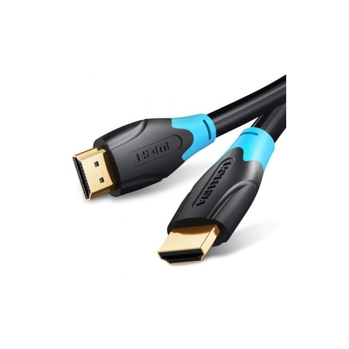 Cable HDMI 2.0 4K Vention AACBF/ HDMI Macho - HDMI Macho/ 1m/ Negro | HDMI