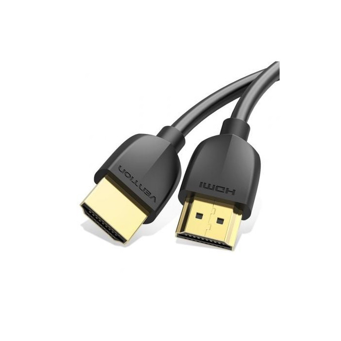 Cable HDMI 2.0 4K Portatil Vention AAIBH/ HDMI Macho - HDMI Macho/ 2m/ Negro | HDMI