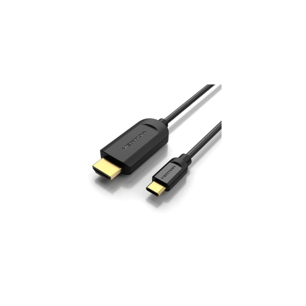 Cable Conversor HDMI 1.4 4K Vention CGUBH/ USB Tipo-C Macho - HDMI Macho/ 2m/ Negro | HDMI
