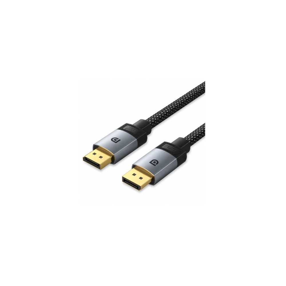 Cable DisplayPort 2.1 16K Vention HGBHI/ DisplayPort Macho - DisplayPort Macho/ 3m/ Gris | VGA/DVI/DisplayPort