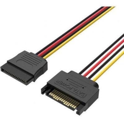 Cable Alimentación 15Pin Vention KDABY/ SATA Macho - SATA Hembra/ 30cm | Alimentación y Datos