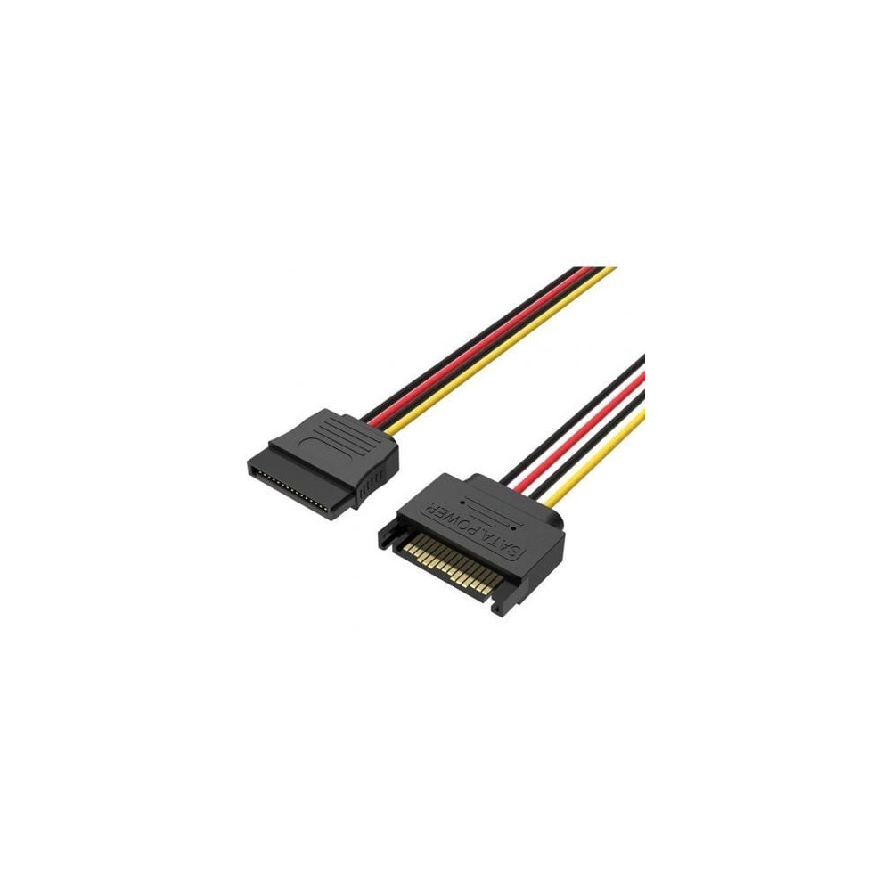 Cable Alimentación 15Pin Vention KDABY/ SATA Macho - SATA Hembra/ 30cm | Alimentación y Datos