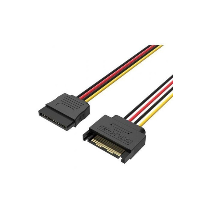 Cable Alimentación 15Pin Vention KDABY/ SATA Macho - SATA Hembra/ 30cm | Alimentación y Datos