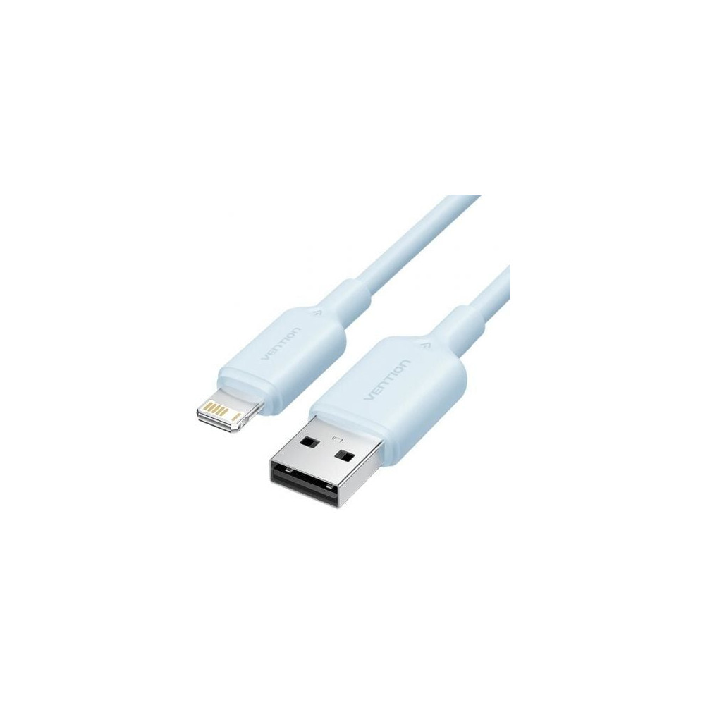 Cable USB 2.0 Lightning Vention LAMSF/ USB Macho - Lightning Macho/ 480Mbps/ 1m/ Azul | Lightning