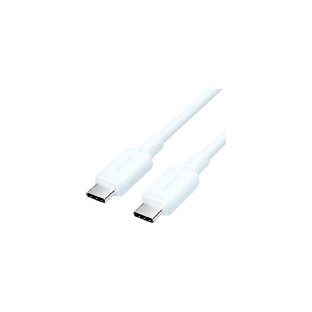 Cable USB 2.0 Tipo-C 3A Vention TRCSF/ USB Tipo-C Macho - USB Tipo-C Macho/ Hasta 60W/ 480Mbps/ 1m/ Azul | USB-C