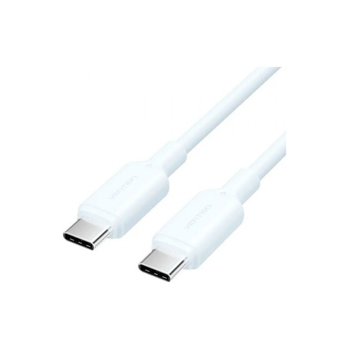 Cable USB 2.0 Tipo-C 3A Vention TRCSF/ USB Tipo-C Macho - USB Tipo-C Macho/ Hasta 60W/ 480Mbps/ 1m/ Azul | USB-C