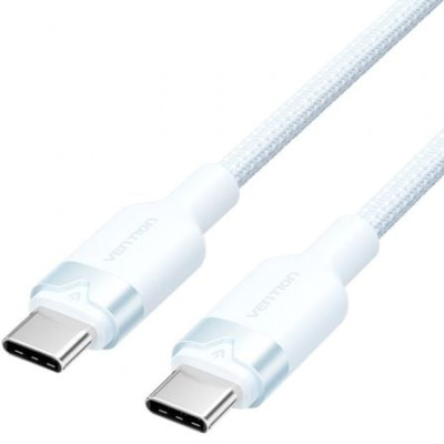 Cable USB 2.0 Tipo-C 3A Vention TRDSF/ USB Tipo-C Macho - USB Tipo-C Macho/ Hasta 60W/ 480Mbps/ 1m/ Azul | USB-C