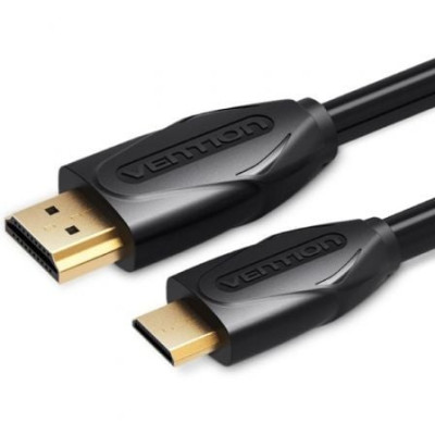 Cable HDMI Vention VAA-D02-B150/ HDMI Macho - Mini HDMI Macho/ 1.5m/ Negro | HDMI