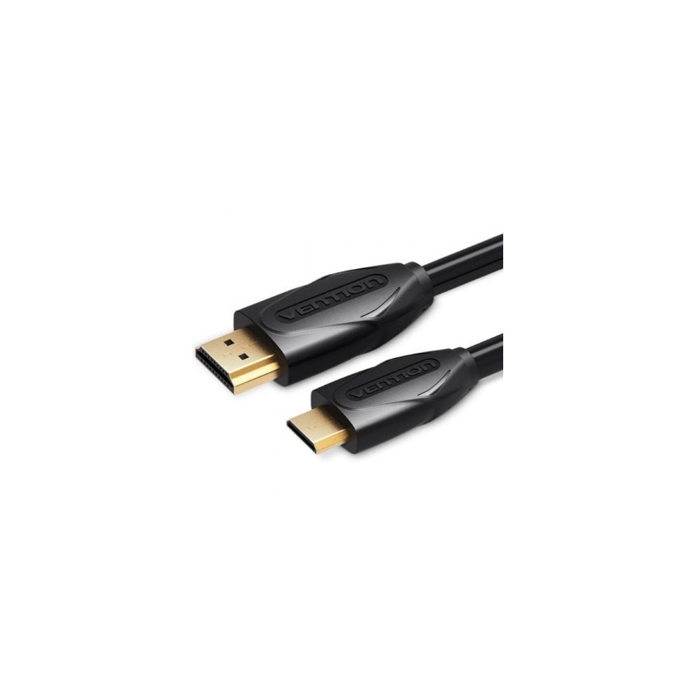 Cable HDMI Vention VAA-D02-B150/ HDMI Macho - Mini HDMI Macho/ 1.5m/ Negro | HDMI