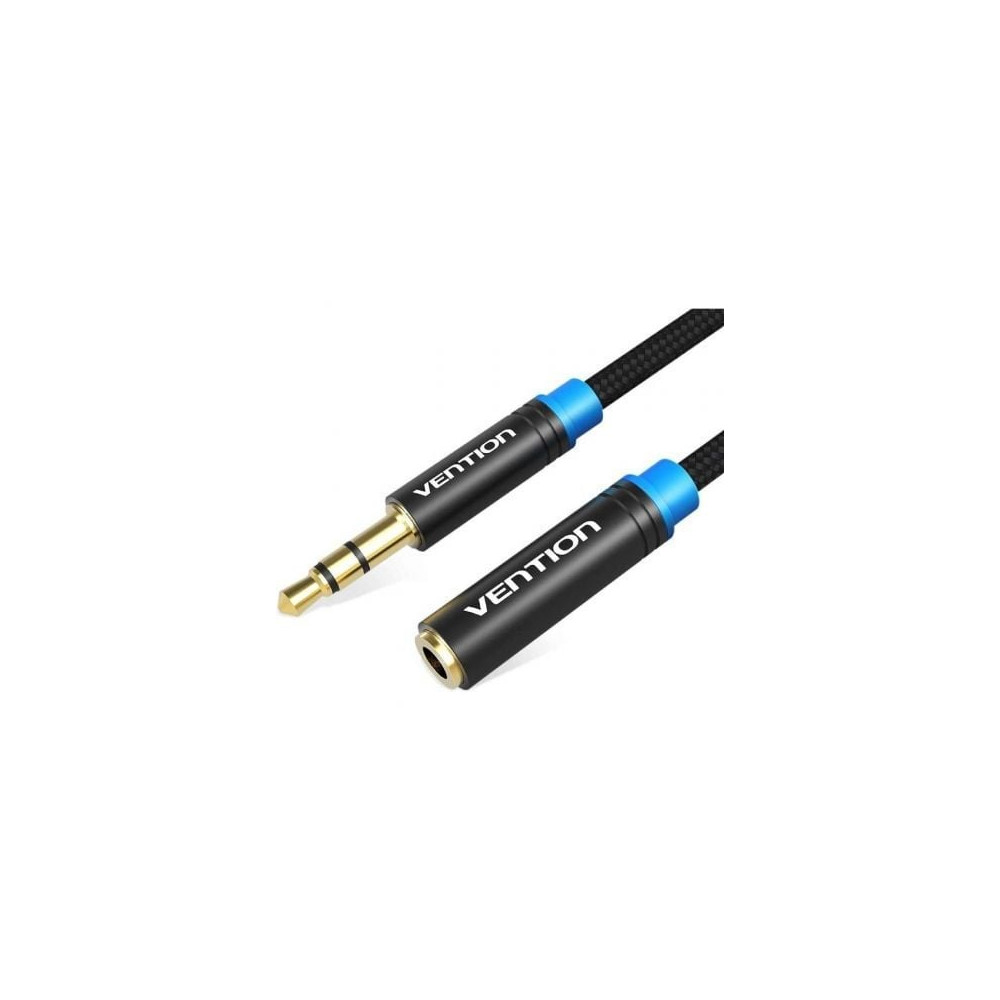 Cable Estéreo Vention VAB-B06-B300-M/ Jack 3.5 Macho - Jack 3.5 Hembra/ 3m/ Negro | Audio