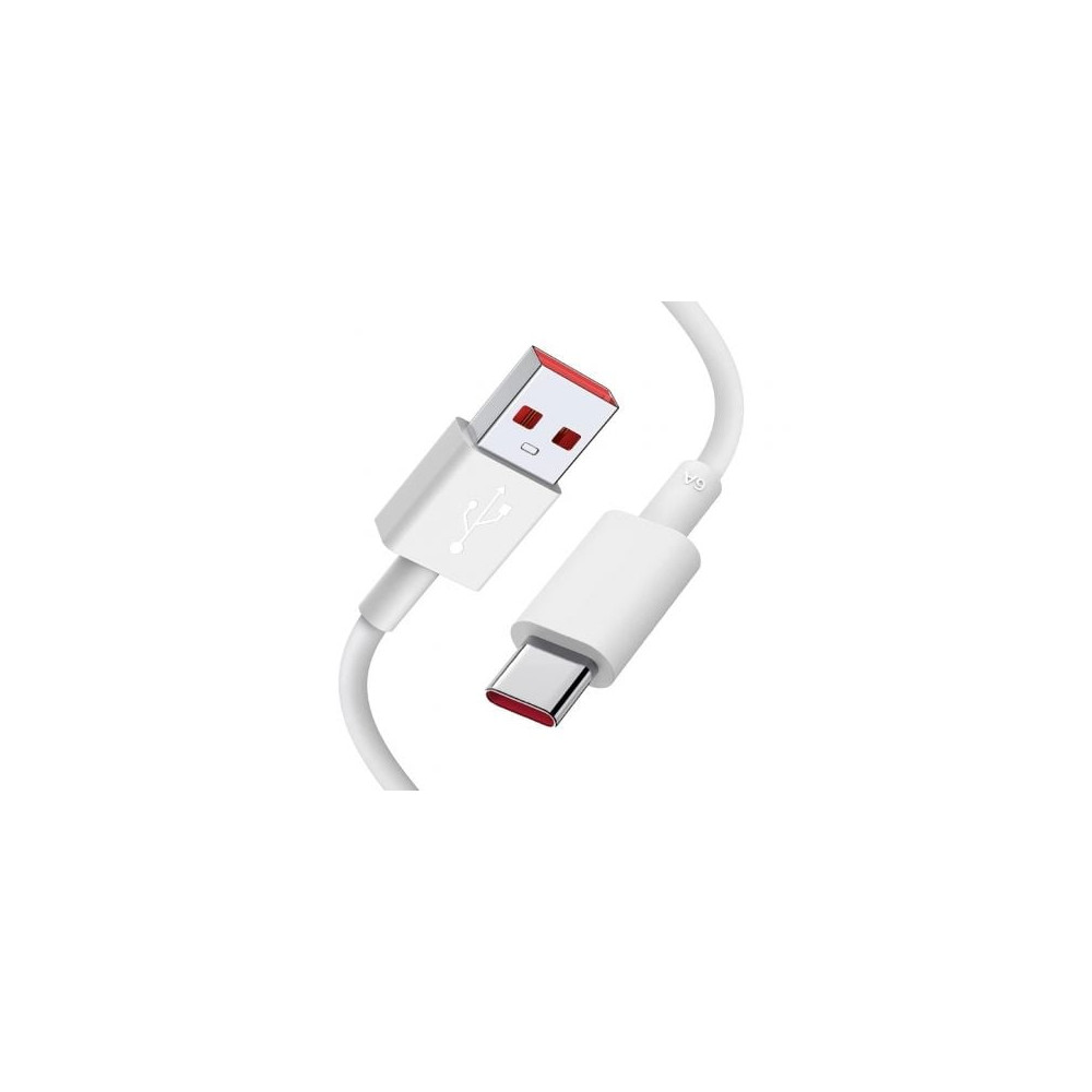 Cable USB Xiaomi 6A Type-A to Type-C/ USB Macho - USB Tipo-C Macho/ 1m/ Blanco | USB