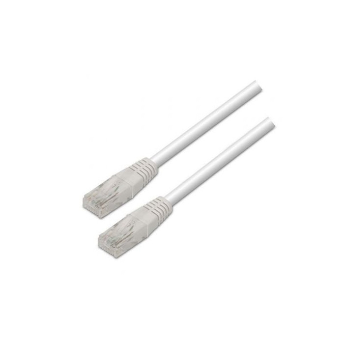 Cable de Red RJ45 UTP Aisens A133-0196 Cat.5e/ 50cm/ Blanco | Hasta 1 m