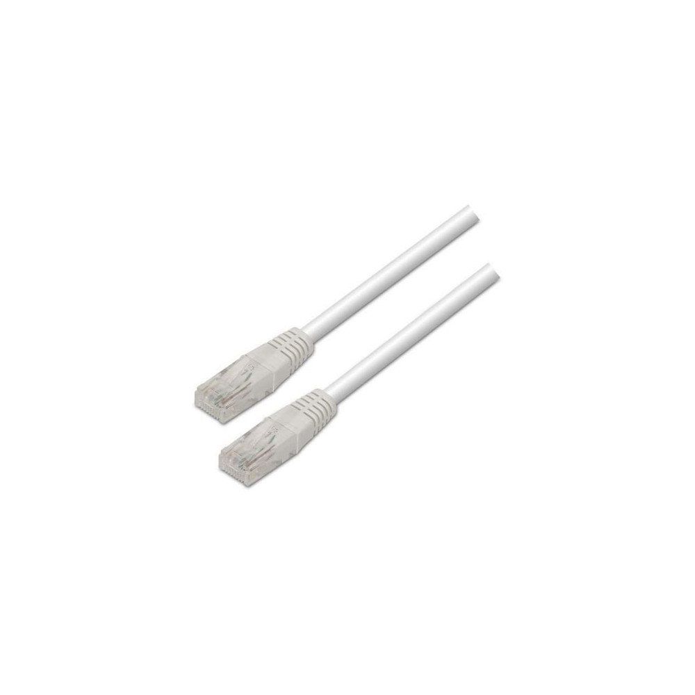 Cable de Red RJ45 UTP Aisens A133-0197/ Cat.5e/ 1m/ Blanco | Hasta 1 m
