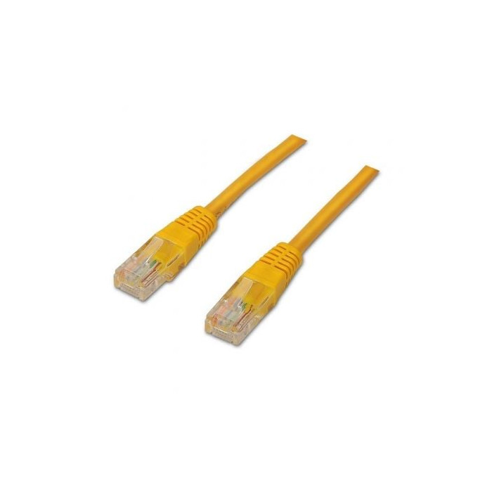 Cable de Red RJ45 UTP Aisens A135-0254/ Cat.6/ 1m/ Amarillo | Hasta 1 m