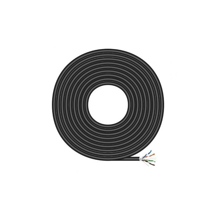 Bobina de Cable RJ45 para Exteriores FTP AWG24 Aisens A135-0674 Cat.6/ 305m/ Impermeable/ Negro | Bobinas
