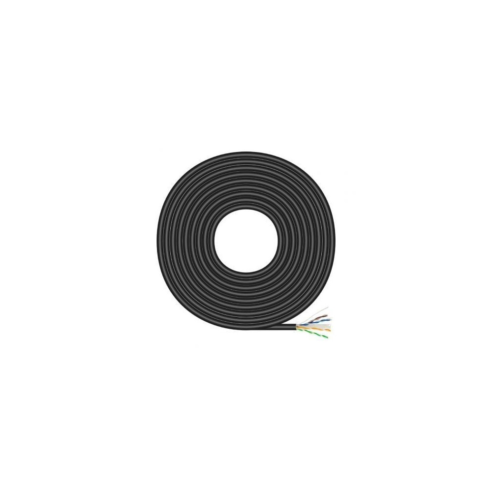 Bobina de Cable RJ45 para Exteriores UTP AWG23 Aisens A135-0675 Cat.6/ 100m/ Impermeable/ Negro | Bobinas